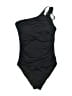Unbranded Solid Black One Piece Swimsuit Size S (estimated) - photo 1