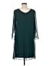 Christina 100% Polyester Solid Teal Cocktail Dress Size 8 - photo 2
