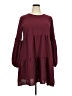 Unbranded 100% Polyester Solid Burgundy Casual Dress Size XXL - photo 1