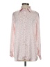Zara Animal Print Pink Long Sleeve Blouse Size S - photo 1
