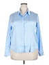 Unbranded 100% Polyester Blue Long Sleeve Blouse Size 2X - photo 1