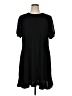 CeCe Solid Black Casual Dress Size 1X - photo 1
