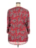 Faded Glory 100% Polyester Red 3/4 Sleeve Blouse Size XXL - photo 2