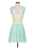 Solemio 100% Polyester Color Block Green Casual Dress Size S - photo 2