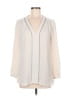CALVIN KLEIN JEANS 100% Polyester Ivory Long Sleeve Blouse Size M - photo 1