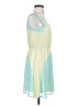 Solemio 100% Polyester Color Block Green Casual Dress Size S - photo 4