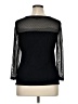 August Silk Black 3/4 Sleeve Top Size XL - photo 2