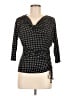 MICHAEL Michael Kors Black 3/4 Sleeve Top Size M - photo 1