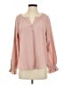 FRYE Pink Long Sleeve Blouse Size S - photo 1