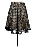 Hazel 100% Polyester Graphic Black Formal Skirt Size L - photo 2