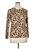 Cliche Animal Print Brown Long Sleeve Turtleneck Size 1X - photo 1