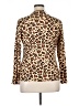 Cliche Animal Print Brown Long Sleeve Turtleneck Size 1X - photo 2