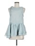 Assorted Brands 100% Polyester Teal Sleeveless Blouse Size M (estimated) - photo 1