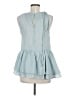 Assorted Brands 100% Polyester Teal Sleeveless Blouse Size M (estimated) - photo 2