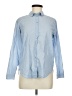 H&M 100% Cotton Blue Long Sleeve Button-Down Shirt Size 6 - photo 1