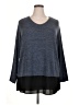 Sejour Gray 3/4 Sleeve Top Size 1X - photo 1