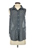 Basics 100% Polyester Blue Sleeveless T-Shirt Size 2 - photo 1