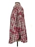 Talula Plaid Burgundy Long Sleeve Button-Down Shirt Size S - photo 5
