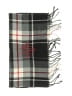 Lands' End Plaid Gray Black Scarf One size - photo 2