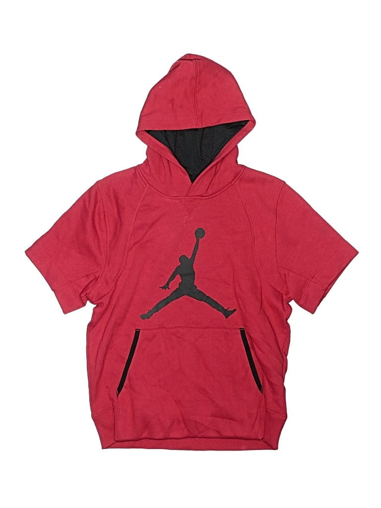 Pre-owned Air Jordan Kids' Pullover Hoodie In Red