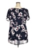 Torrid Blue Short Sleeve Blouse Size (2) - photo 2