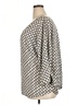 Pleione 100% Polyester Polka Dots Gray 3/4 Sleeve Blouse Size 1X - photo 5