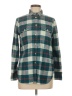 J.Crew 100% Cotton Plaid Teal Long Sleeve Button-Down Shirt Size 6 - photo 1