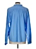 Current Air 100% Polyester Blue Long Sleeve Blouse Size L - photo 2