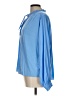 Current Air 100% Polyester Blue Long Sleeve Blouse Size L - photo 5