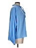 Current Air 100% Polyester Blue Long Sleeve Blouse Size L - photo 4