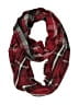 J.Jill 100% Acrylic Plaid Red Scarf One size - photo 1