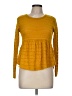 Chance Yellow Long Sleeve Blouse Size M - photo 1
