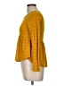 Chance Yellow Long Sleeve Blouse Size M - photo 5