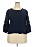 Daniel Rainn 100% Cotton Blue 3/4 Sleeve Top Size XXL - photo 1