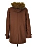 Cole Haan Brown Wool Coat Size 8 - photo 2