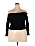 Soncy Black 3/4 Sleeve Top Size Lg (0) - photo 1