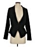 Diane von Furstenberg 100% Polyester Solid Black Blazer Size S - photo 1