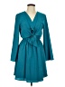 Great Jones 100% Polyester Solid Teal Casual Dress Size L - photo 1