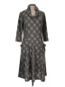 Robbie Bee Argyle Gray Casual Dress Size L - photo 1