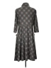 Robbie Bee Argyle Gray Casual Dress Size L - photo 2
