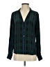 Equipment 100% Polyester Plaid Green Blue Long Sleeve Blouse Size XS - photo 1