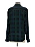 Equipment 100% Polyester Plaid Green Blue Long Sleeve Blouse Size XS - photo 2