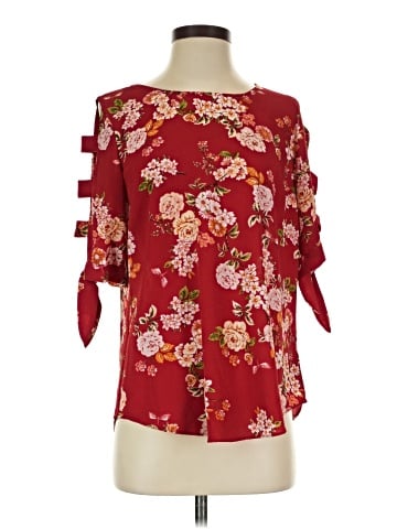 Iz Byer 3/4 Sleeve Blouse (view 1)
