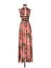 Express 100% Polyester Floral Pink Casual Dress Size M - photo 1