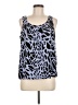 Dana Buchman for Kohls 100% Polyester Blue Sleeveless Top Size M - photo 1