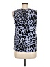 Dana Buchman for Kohls 100% Polyester Blue Sleeveless Top Size M - photo 2
