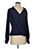 Maven West 100% Cupro Blue Long Sleeve Blouse Size S - photo 1