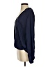 Maven West 100% Cupro Blue Long Sleeve Blouse Size S - photo 5