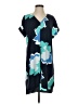 A New Day 100% Polyester Graphic Blue Casual Dress Size S - photo 1