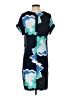 A New Day 100% Polyester Graphic Blue Casual Dress Size S - photo 2